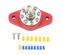 Kuuleyn Power Terminal Block Stud Kit, Distribution Junction Post 8 Terminal Block M10 Battery Junction Post for Cars RVs Boats Trucks 12V 48V (CP-3066)