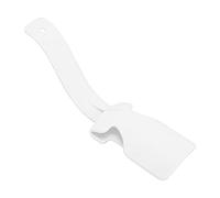 Kuuleyn Professional Shoe Horn,Adult Children Elderly Travel,Portable Ergonomic Shoe Helper Durable PP Material Lightweight Easy Storage Curved Design Smooth Surface (White)