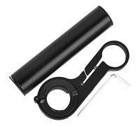 Kuuleyn Prolunga per Manubrio Bici, Morsetti per Manubrio Bicicletta Supporto per Estensione, Staffa di Prolunga per Bicicletta Multifunzione Prolunga da 10 cm Luce per Bici (Nero)