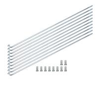 Kuuleyn Raggi per Bicicletta 10 Pezzi 13G MTB Raggi per Bicicletta 2,2mm in Acciaio Inossidabile Raggi per Bici Ruote per Bici Raggi per Moto di Ricambio Raggi di Riparazione per MTB Ruote(220mm)