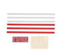 Kuuleyn Rastrello per baccelli adesivi, supporto a parete del supporto per capsule, supporto per supporto per baccello da caffè sotto gli armadie (3 White + 3 Red)