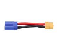 Kuuleyn RC Connector Bendable Soft Silicone Cable XT60 Female to EC5 Male Connector Cable for RC Car Aircraft Ship Model