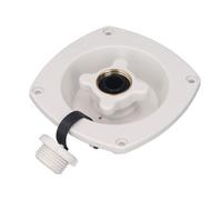 Kuuleyn Rv Water Inlet Replacement,Rv Water Connection Inlet,Rv Wall Mount Water Inlet Pressure Regulated City Water Entry with Quick Connector for Trailer Boat (White)