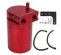 Kuuleyn Serbatoio di Raccolta Olio, Serbatoio Separatore Olio, Kit Trappola Olio Vaschetta di Raccolta Olio, Serbatoio di Raccolta Olio in Lega di Alluminio Separatore di (Rosso)