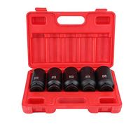 Kuuleyn Set di prese di impatto, impatto del del dado dell'asse, 5 pezzi 1/2" di trasmissione 1/2 pollici set di prese esagonali per auto 30mm 32mm 34mm 35m