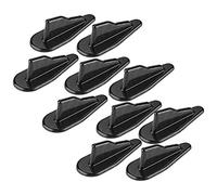 Kuuleyn Shark Fin Spoiler, 10Pcs/Set Universal Black Style Car Roof Shark Fin Spoiler Wing Kit Generatore di vortici