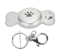 Kuuleyn Stud Marker, custodia per ricerca oggetti multifunzionale, previene la perdita, morbida e durevole, per supporto per dispositivo di localizzazione per chiavi dell'auto da (Argento)