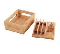 Kuuleyn Supporto per organizer, Porta orologio per tablet cellulare, Scatola portaoggetti per scrivania Regali Salvaspazio multifunzionale Fornisce spazio di ricarica Mantiene la