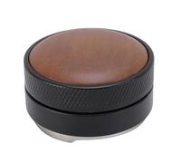 Kuuleyn Tamper With Flat Base, Palm Tamper Ergonomic Cylinder Coffee Tool Adjustable Pressure Coffee Accessories Powder Hammer Press for Handmake Home Shop (58MM)
