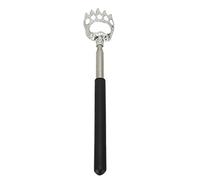 Kuuleyn Telescoping Back Scrather, realizzato in acciaio inossidabile estendibile, strumento di massaggiatore per la casa con palazzo multifunzionale apribottiglie per anziani in (Nero)