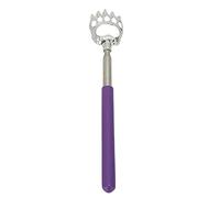Kuuleyn Telescoping Back Scrather, realizzato in acciaio inossidabile estendibile, strumento di massaggiatore per la casa con palazzo multifunzionale apribottiglie per anziani in (Viola)