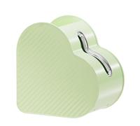 Kuuleyn Tissue Box Cover,Night Stand Organizer,Tissue Box Cover Heart Shaped Tissue Dispenser Holder for Home Living Room Coffee Table (Green)
