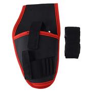 Kuuleyn Tool Belt,Magnetic Tool Pouch,12V Electric Drill Waist Holder Multifunctional Power Tool Polyester Pouch with Belt TZ 191 (Red Border)