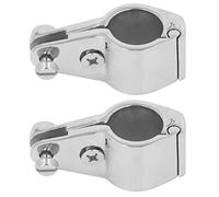 Kuuleyn Top Hinged Jaw Slide Rail Mount, 2 Pcs Top Hinge Rail Mount 316 Marine Grade Stainless Steel Hinged Jaw Slide Boat Yacht Accessories