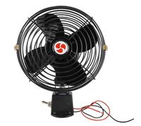 Kuuleyn Ventola di raffredmento per auto ventilatore per auto pesante 12v ventola di raffredmento con a 2 velocità ventola di auto in metallo silenziosa per autobus per per (6 pollici)