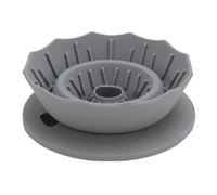 Kuuleyn versare su goccia di caffè, silicone pieghevole portatile filtro a mano preparato da caffè riutilizzabile rivolta su goccia per gocciolamento per campeggio all'aperto (Grigio)