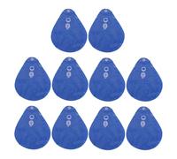 Kuuleyn Winter Pool Water Bag, PVC Pool Cover Hanging Bag, 10PCS Pool Cover Weights PVC Winter Pool Tarp Hanging Water Bag for Above Ground Swimming Pool Closing Kit (Yellow)