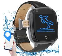 KUUS. S2 - Bracciale Salva-Vita per Anziani con Sensore di Caduta, Orologio GPS con SIM, Pulsante SOS, Localizzatore GPS e Funzione di Chiamata di Emergenza