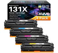 Kuva 131X Compatibili Cartucce di Toner per HP 131A CF210A 131X CF210X CF211X CF213X CF212X per LaserjetPro 200 MFP M276nw M276n M251n M251nw (Nero Ciano Magenta Giallo, 4-Pack)