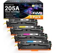 Kuva 205A Toner Compatibili per HP 205A CF530A CF531A CF532A CF533A per Color Laserjet Pro MFP M181n M181fw M180n M180nw, Color Laserjet Pro M154nw M154a (4-Pack)