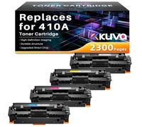 Kuva 410A 410X Toner compatibile con CF410X CF410A 4-Pack | Compatibile per HP Color LaserJet Pro MFP M477fdw M477fdn M377dw M477fnw M452dn M452dw M452nw M452 M477 M37