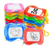 Kuvari Mini Lavagnetta Cancellabile Bambini, 12 Pezzi Lavagna Magnetica per Bam-bini, Lavagna per Bambini Come Portachiav, Lavagnetta Magnetica per Bam-bini per Feste, Piccoli Regali di Natale