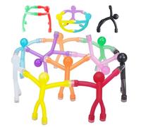 Kuvarix 10 Pezzi Giocattoli Magnetici Mini Persone, Gomma Magneti Magnetici per Frigoriferi Creativi, Divertenti da Viaggio per Bambini Adulti Frigo Ufficio Scuola Casa (Colorati)