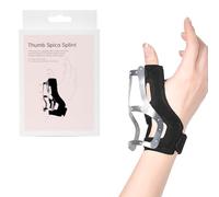 Kuvarix Tutore Pollice Destro Sinistro, 1PC Tutore per Rizoartrosi con Supporto per Piastra Pieghevole in Alluminio, per Dito a Scatto, Sollievo dal Solore, Artrite, Tendinite, Taglia Universale