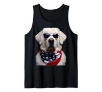 Kuvasz Dog 4 luglio American Independence Day Proprietario USA Canotta