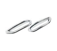 KUVIEZ Paraurti Fendinebbia Cornice Copri-faro Fendinebbia Posteriore Cromata Argento Per Nissan Per Qashqai J11 2014 2015 2016 2017