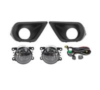 KUVIEZ Paraurti Fendinebbia Faro Fendinebbia Copertura Griglia Lunetta Interruttore Gruppo Con Lampadina Per Subaru Per Forester 2014 2015 2016(1 set)