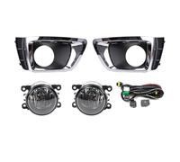 KUVIEZ Paraurti Fendinebbia Faro Fendinebbia Copertura Griglia Lunetta Interruttore Gruppo Con Lampadina Per Subaru Per Forester 2014 2015 2016(Chrome 1 Set)