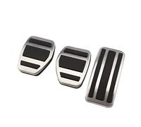 KUVIEZ Pedale Dell'Auto per Peugeot 207 301 307 208 2008 308 408 CC Pedali per Auto in Acciaio Inossidabile Ricambi Auto Copripedali (Misurare : Manual Transmission)