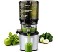 Kuvings AUTO10S Estrattore, Spremiagrumi e Centrifuga - Lenta e facile da pulire, capacità 3L, motore da 200W ideale per frutta, verdura e smoothies. KHS-2571CE (Argento)