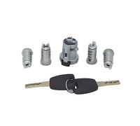 KUWAYO AL162 Fit for Fiat Doblo Cargo Punto Panda 5 pz Set Completo Accensione Porta Tronco Serratura Cilindro Cilindro Con SIP22 Chiavi a Lama