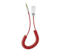 KUWAYO BA01 Adattatore Bluetooth Aux for auto Ricevitore Bluetooth Dongle USB a jack da 3,5 mm Kit vivavoce for musica audio wireless for auto(Orange)