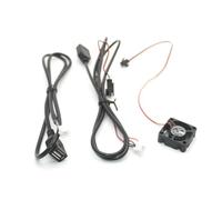 KUWAYO For Android Multimedia Navigazione Radio Lettore Unità Principale Radiatore Auto 4 6 Pin Spina Doppio Cavo di Ricarica USB Adattatore Ventola di Raffreddamento(4 6 Pin 2 USB Fan)