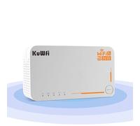 KuWFi C160 Router WiFi 6 AX3600Mbps, 5G eSIM Box Portatile, Porta Ethernet, Bi-Bande, Router 5G Sim WiFi Mesh Box 5G, Configurazione Facile, Modem 5G, Router 4G, Connessione efficiente e sicura