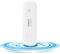 KuWFi Chiave Internet 4G 150 Mbps, 4G LTE USB Dongle WiFi, Wireless Cle Modem 4G con Slot Adattatore di rete 4G LTE USB Applica al Negozio/Casa, Connetti 10 Utenti