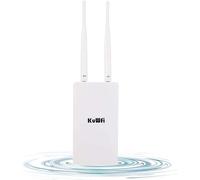 KuWFi Router 4G LTE, Antenna Wireless Esterna Impermeabile CPE Router Antenne Doppie con Supporto Scheda SIM Supporto Cat 4 utilizzato nella Telecamera di monitoraggio