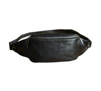 KUWHSIOP Borsa A Tracolla Vintage In Vera Pelle da Uomo con Tracolla Regolabile Ideale Per Il Tempo Libero E Le Attività All'Aperto,Black 1
