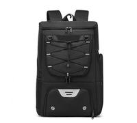 KUWHSIOP Zaino Da Basket con Portapalla Separato e Scomparto Per Scarpe, Borse per Attrezzatura da Basket Resistenti All'Acqua per Palestra Sportiva,Nero