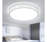 Kuwork Plafoniera LED con Design Traforato, Moderna Lampadario Camera da Letto 6000K aus in Alluminio per Soggiorno Cucina Corridoio Cantina Ufficio, 30CM 18W