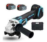 KuwpbbT Senza Fili Flessibile 125mm, Smerigliatrice Angolare Brushless 18V con 2*Batteria 5.5Ah, 8500 RPM, Flex a Batteria per Taglio e Levigatura, Smerigliatrice