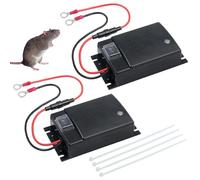KUWUNG Auto Anti Martore,Repellente ad Ultrasuoni per Auto, 2 Pezzi Scaccia Topi Professionale, per 12V Motori Batteria, Ultrasuoni Anti Martore per Auto