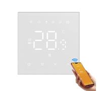 KUWUNG Termostato Intelligente Per Riscaldamento a pavimento ad acqua, Cronotermostato Wifi Compatibile con Alexa, Google Home, Programmabile, Graffiti, Controllo Vocale e APP Smart Life