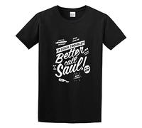 KuyAteYS Summer Classic Round Neck T-Shirt Saul Goodman T-Shirt Black XL