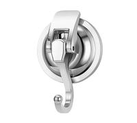 KUYCCSTRESI Gancio Adesivo Resistente, Ganci autoadesivi Resistenti, Senza Trapano, for Asciugamani, Porta del Bagno, Decorazione della Cucina, Stile Rustico, Facile da Usare.(Silver,5pcs)