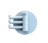KUYCCSTRESI Gancio Adesivo Resistente, Ganci autoadesivi Resistenti, Senza Trapano, for Asciugamani, Porta del Bagno, Decorazione della Cucina, Stile Rustico, Facile da Usare.(Blue)