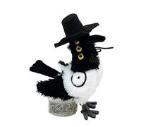 KUYCCSTRESI Per I Cacciatori Di Demoni Tigre Viola Peluche Carino E Bizzarro Ragazzo Peluche Giocattolo Regali Di Compleanno Di Halloween E Desktop Decorazione(Black)